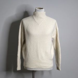 Madewell Dillon Mockneck Pullover Sweater Womens Small Ivory